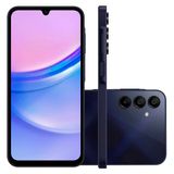 Smartphone Samsung Galaxy A15 128GB Azul Escuro 4G 6,5" 4GB RAM Câmera Tripla 50MP Selfie 13MP Dual Chip Android 14