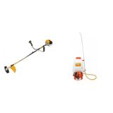 Kit de Roçadeiral 33CC VR330H e Pulverizador Costal a Gasolina 26CC VPM260 Vulcan Trent Laranja