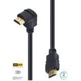 Cabo Hdmi 2 Metros 2.0 4k, Conector 90