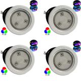 Refletor Led Rgb 4.5w Para Piscinas De Fibra 4 Unidades 124025 Fluidra