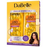 Shampoo 250ml + Condicionador Dabelle Liso Arrasador 200ml
