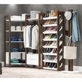 Conjunto Guarda Roupa Modulado Closet 4 Peças Az2 Branco Nogal Tecno Mobili