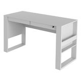 Mesa Escrivaninha Para Escritorio Me4144 Branco Tecno Mobili