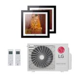 Ar-condicionado Multi Split Inverter Lg 18.000 (2x Evaporadora Artcool Gallery 9.000) Quente/frio 220v