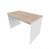 Mesa para Escritório Reta Natus 40mm Bramov Móveis Branco/Geneve