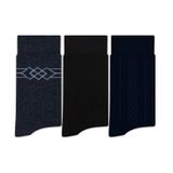 Kit 3 Pares De Meias Sociais Masculina Rovitex Azul 39/42