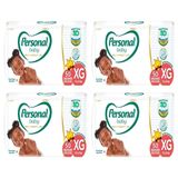 Fralda Descartável Personal Baby Premium Hiper Xg - 4 Embalagens Com 50 Tiras Cada