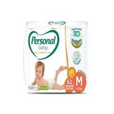Fralda Descartável Personal Premium Hiper Media - 4 Embalagens Com 62 Fraldas - Total De 248 Tiras