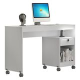 Mesa Para Computador Giga 1 Gaveta Branco - Valdemóveis