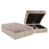Conjunto Box Baú Queen: Colchão Espuma Herval D28 St .louis + Base Crc Suede Clean(158x198)