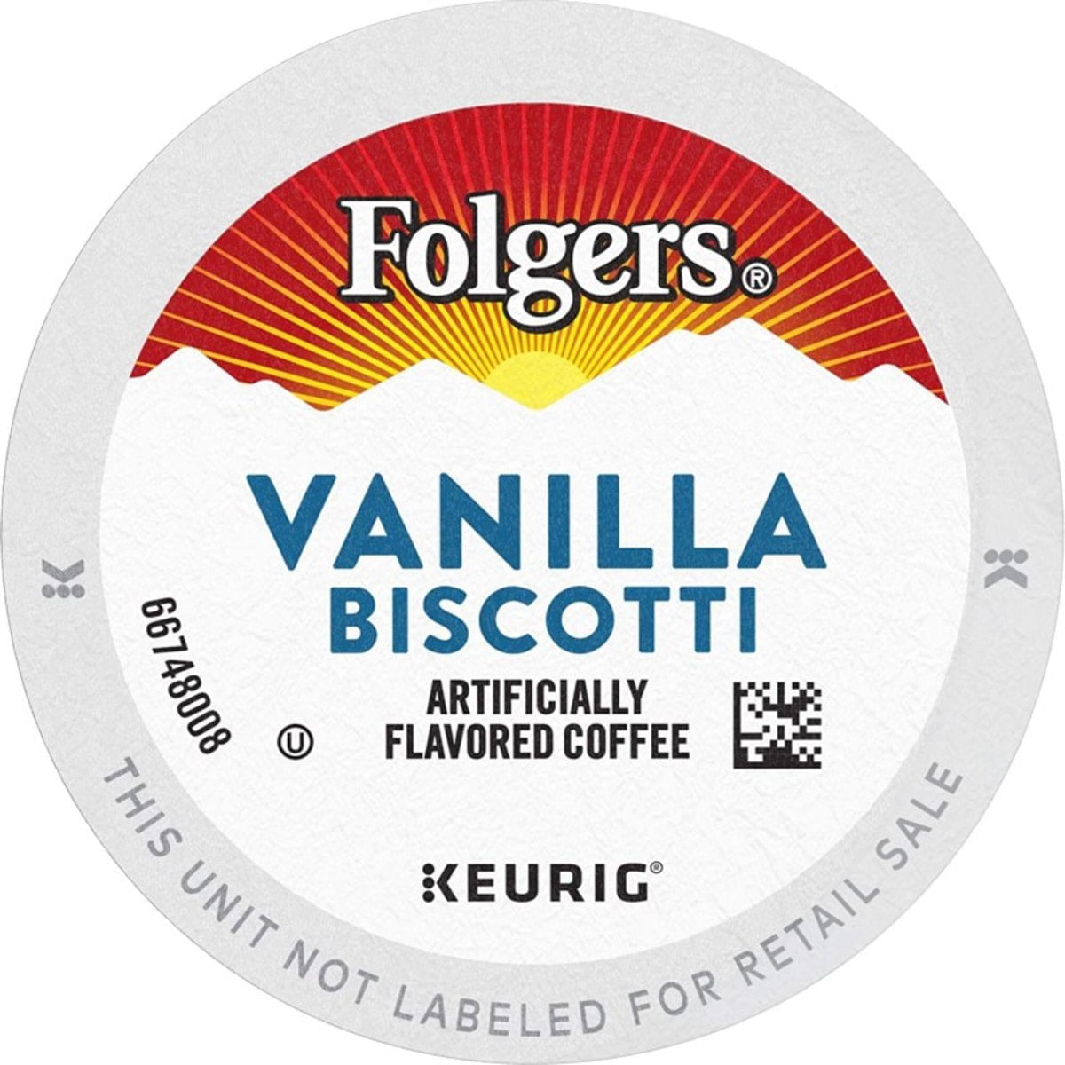 Keuring Kcup Folgers Biscotti de Baunilha (72u)1u=2espresso