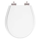 Assento Sanitario Poliester Com Amortecedor Avalon Branco Para Vaso Ideal Standard