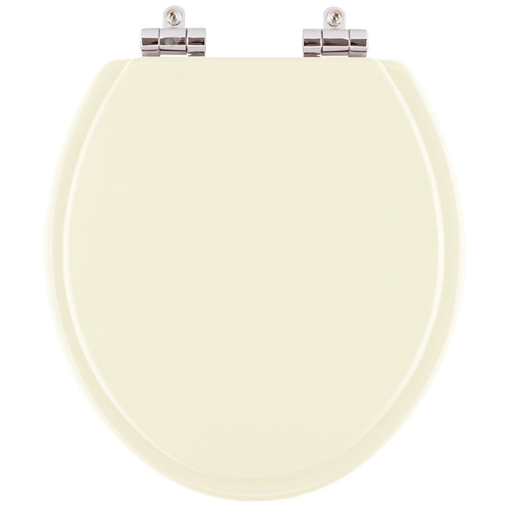 Assento Sanitario Poliester Com Amortecedor Flamingo Biscuit Para Vaso Incepa