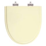 Assento Sanitario Poliester Com Amortecedor Studio Bone (bege Claro) Para Vaso Incepa