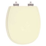 Assento Sanitario Poliester Com Amortecedor Aspen Creme Para Vaso Deca