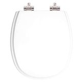 Assento Sanitario Poliester Com Amortecedor Aspen Branco Para Vaso Deca