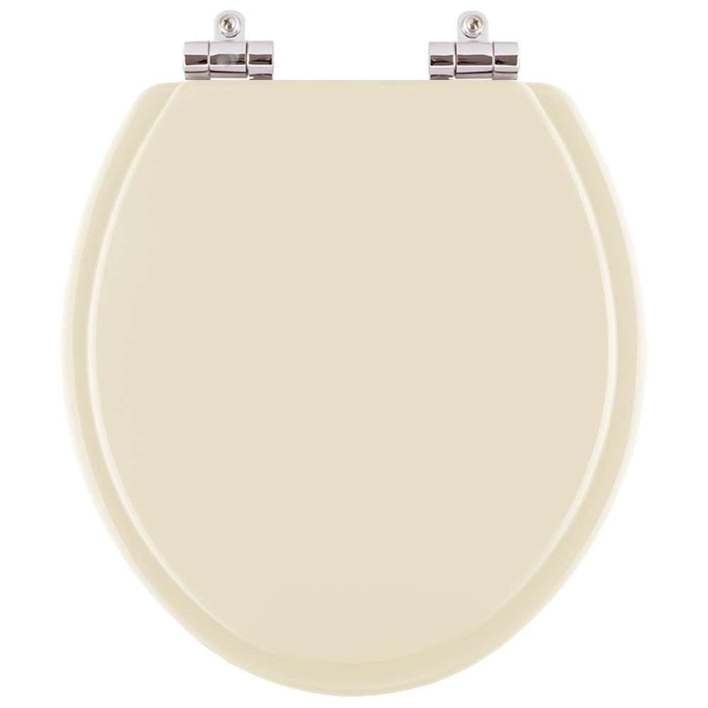 Assento Sanitario Com Amortecedor Convencional Oval Creme (bege Claro) Para Vaso Deca
