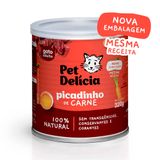 Ração Úmida Para Gatos Adultos Pet Delícia Sabor Picadinho De Carne 320g