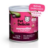 Ração Úmida Para Gatos Adultos Pet Delícia Sabor Maravilha De Frango 320g