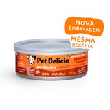 Ração Úmida Para Cães Adultos Pet Delícia Sabor Jardineira De Frango 110g