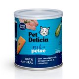 Ração Úmida Para Gatos Adultos Pet Delícia Sabor Filé De Peixe 320g