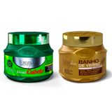 Kit 01 Masc. Cresce Cabelo E 01 Banho De Verniz Forever Liss