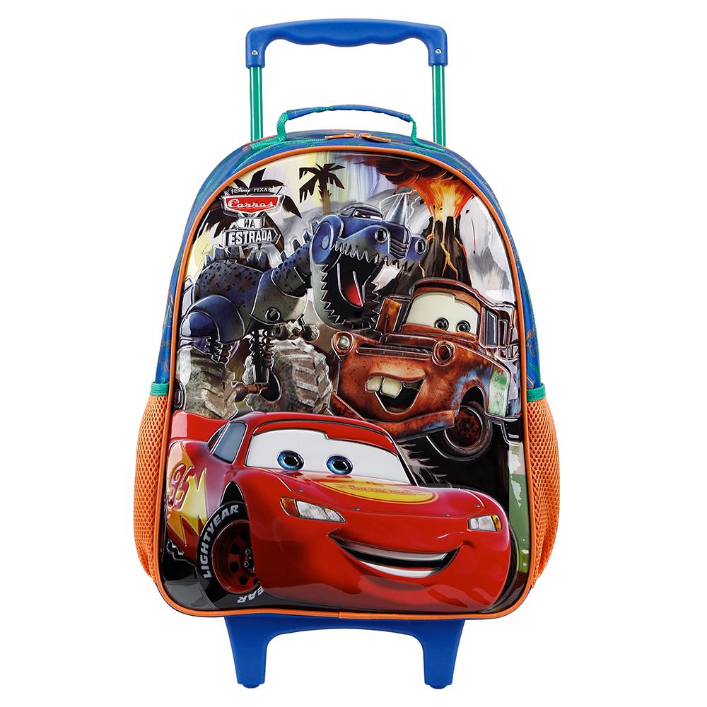 Mochila De Rodinhas Sem Alça Xeryus 16 Carros X Vermelho