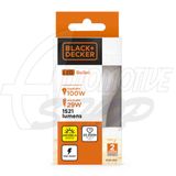 Lâmpada Led 9w Bulbo Soquete E27 110 220 Black Decker Branco