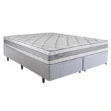 Cama Box King Size Herval Alba, De Molas Ensacadas, 65x193x203 Cm