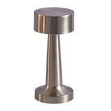 Luminária De Mesa Recarregável Decorativa Em Metal 23cm