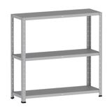 Estante Aço Multiuso Branco 90x92x30cm 3 Prateleiras Pandin