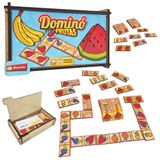 Dominó De Frutas Infantil Educativo Madeira Escolar Infantil