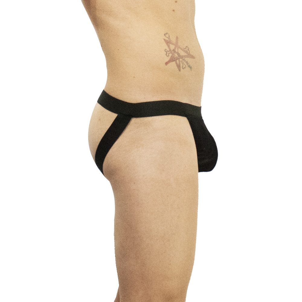 Cueca Jockstrap Transparente Sexy Com Alças John Skull