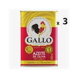 Azeite Oliva Tipo Unico Lata Gallo 200ml   3 Unidade