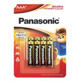 Pilha Panasonic Alcalina Aaa Power Alkaline 8 Unidades