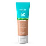 Protetor Solar Facial Sunlesss Fps 60 Antioleosidade Cor 4.0 40g