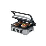 Churrasqueira/Grill Cuisinart GR-4N, Prata/Preto 110V