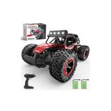 BEZGAR Remote Control Car, 1:14 Aluminium Alloy Off Road Large Size Kids High Speed Fast Racing Monster Vehicle Hobby Truck Electric Hobby Toy with T