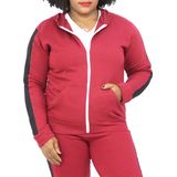 Jaqueta moletom feminina blusa flanelada com capuz faixa