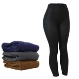 Calça Fusô De Lã Adulto Feminina Lisa Inverno Frio Fina