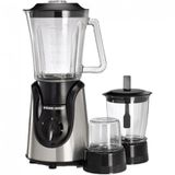 B5 Liquidificador De Bancada Profissional 1.5l 2 Velocidades, 600w, 110v, Blackdecker Bx600g, Prateado