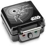 Maquina De Waflle Antiaderente 4 Fatias Com Controle De Temperatura, 1200w, 110v, Star Wars Lsw 281cn, Preto