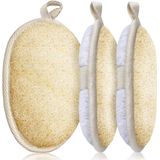 3 Packs Esfoliante Bucha Esponja Almofadas Grande 5 X 7 -100% N
