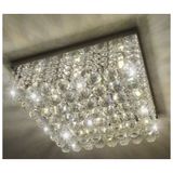 Lustre Para Sala Quarto De Cristal K9 Legítimo 45x45 Cm