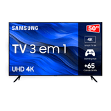 Samsung Smart TV 50" UHD 4K 50CU7700, Processador Crystal 4K, Gaming Hub
