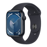 Apple Watch Series 9 Caixa Meia - Noite De Alumínio 45mm Pulseira Esportiva Meia - Noite M/g