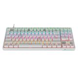 Teclado Mecânico Gamer ThundeRobot KG3089C Switch Blue USB - Branco