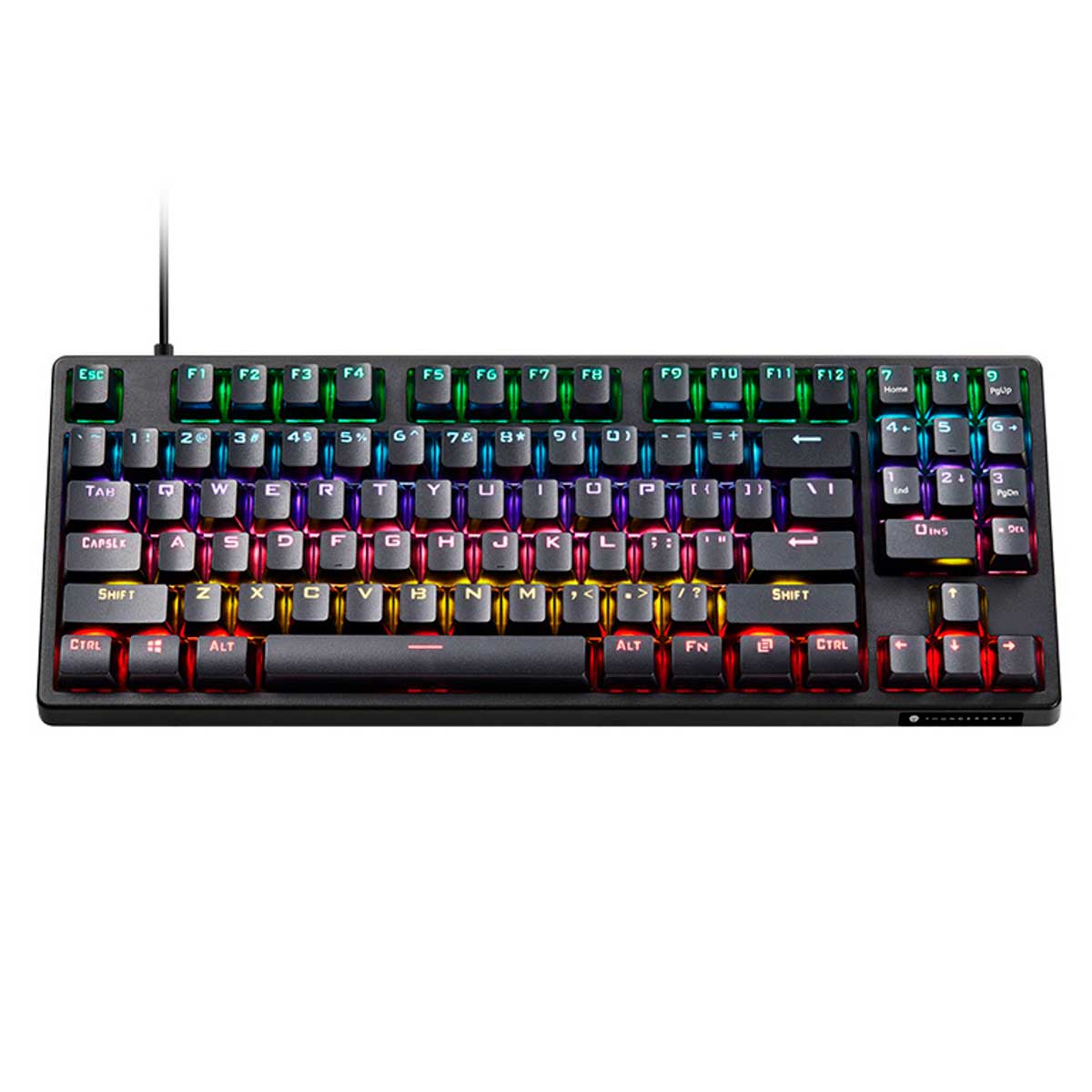 Teclado Mecânico Gamer ThundeRobot KG3089C Switch Blue USB - Preto