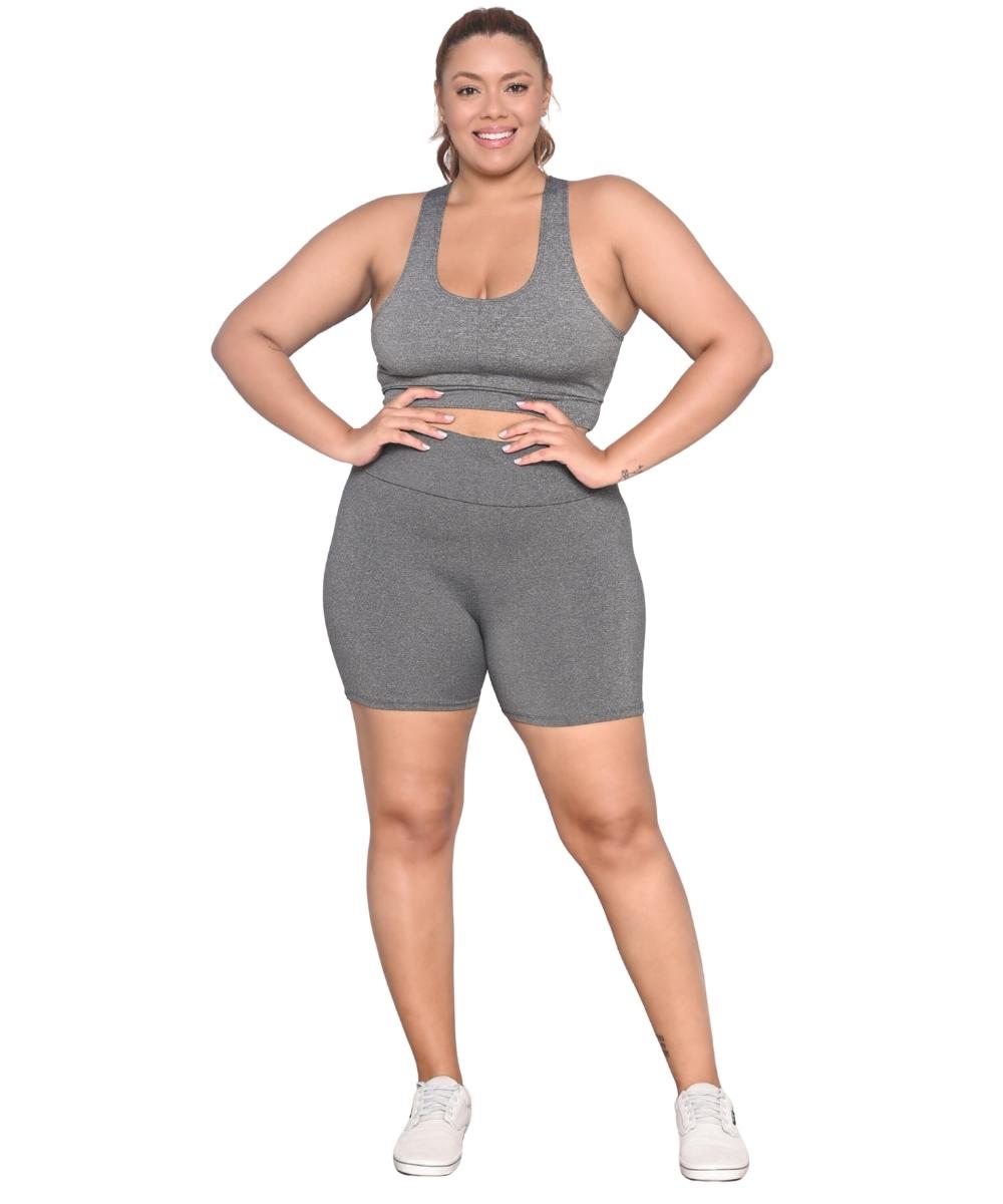 Shorts Plus Size Legging Com Elastano