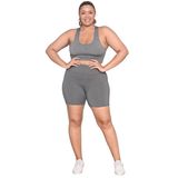 Shorts Plus Size Legging Com Elastano